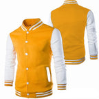 Hoodies Men Baseball Jacket Men Fashion Design Wine Red Mens Slim Fit College Varsity Jacket Men Harajuku Boy Sweatshirt