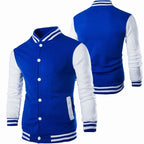 Hoodies Men Baseball Jacket Men Fashion Design Wine Red Mens Slim Fit College Varsity Jacket Men Harajuku Boy Sweatshirt