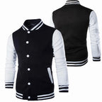 Hoodies Men Baseball Jacket Men Fashion Design Wine Red Mens Slim Fit College Varsity Jacket Men Harajuku Boy Sweatshirt