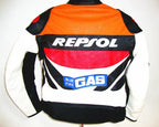 DUHAN Moto GP Motorcycle REPSOL Racing Leather Jacket VS02 Orange Blue M L XL XXL 3XL Good Pu Leahter Made High Quality Top Serv