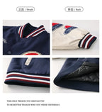 American Retro Letter Flocking Embroidered Baseball Uniform Female Y2K Punk Street Motorcycle Harajuku Wind Student Loose Coats