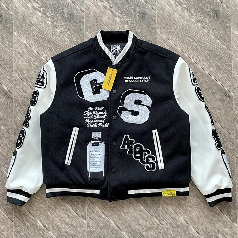 ALOC Heavy Industries Fully Embroidered Baseball Woolen Jacket Jacket ALOC26JK32