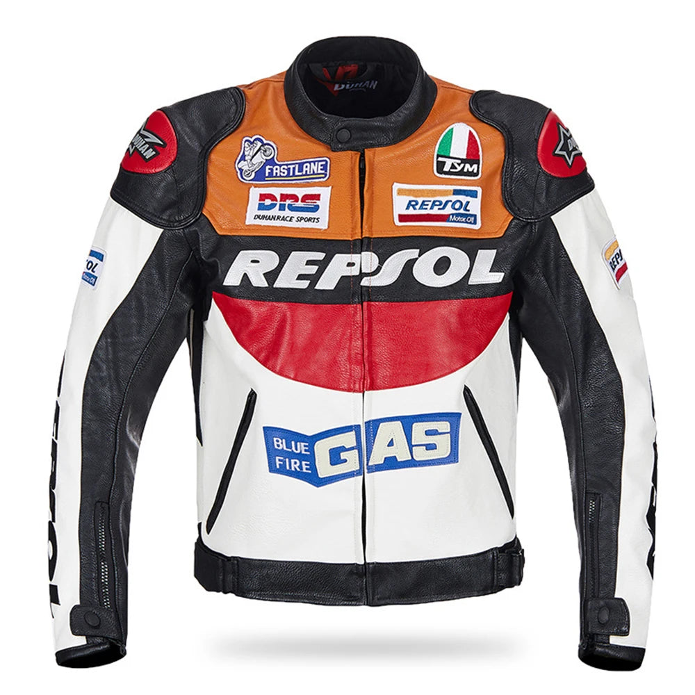 DUHAN Motorcycle Wear Men's And Women's Racing Wear PU Jacket Anti-Fall Off-Road Motorcycle Jacket Four Seasons