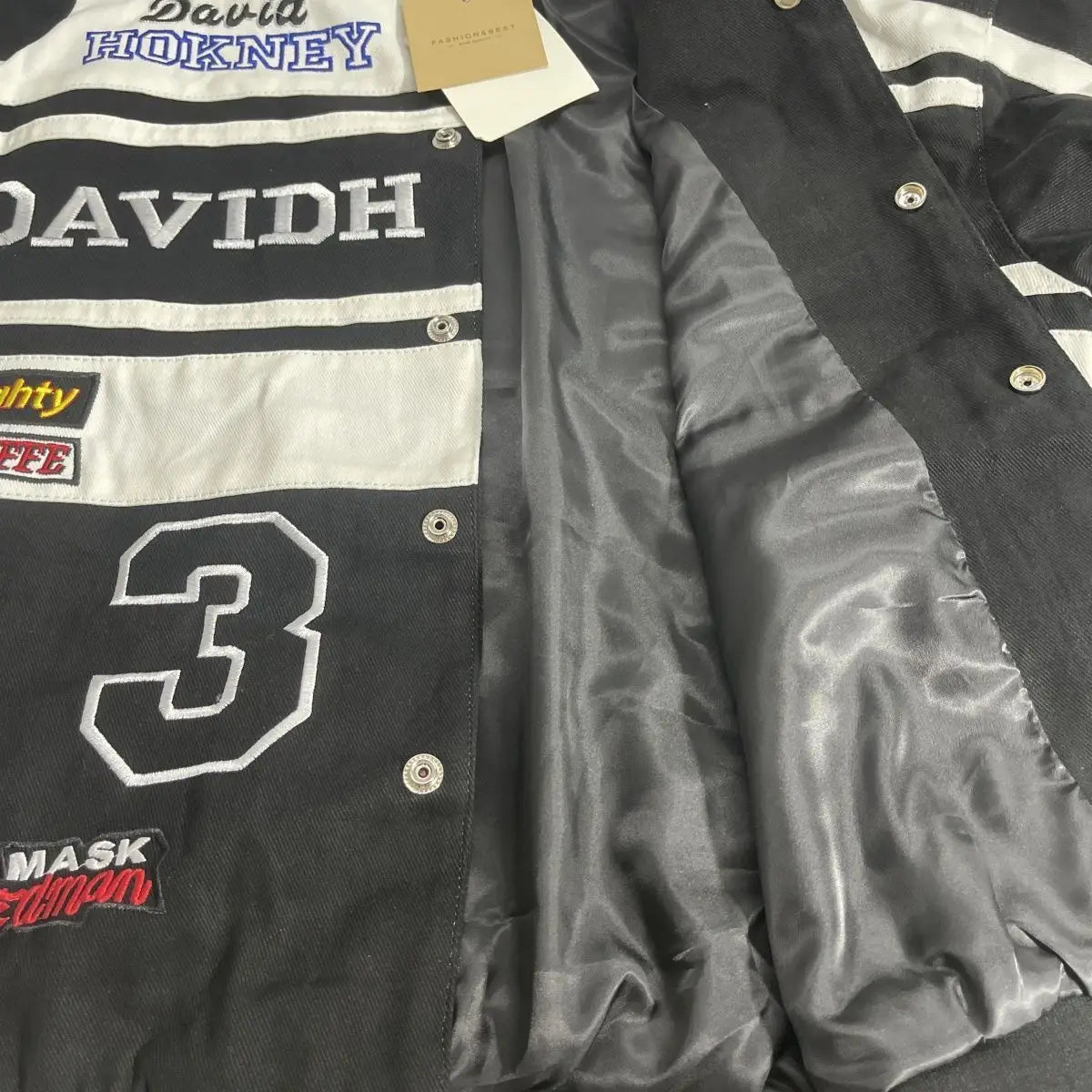 Heavy Industry Embroidery Coat New In Outdoor Stand Collar Racer Motorcycle Luxury Clothing Men Women Racing Biker Jacket