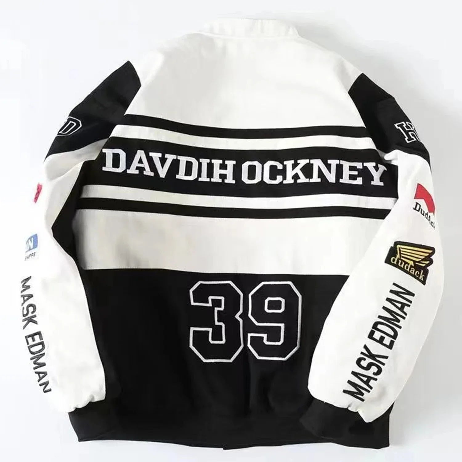 New Embroidery Motorcycle Racing Jacket for Men Women Spring Autumn Long Sleeve American Bombers Baseball Coat Hip Hop Costume