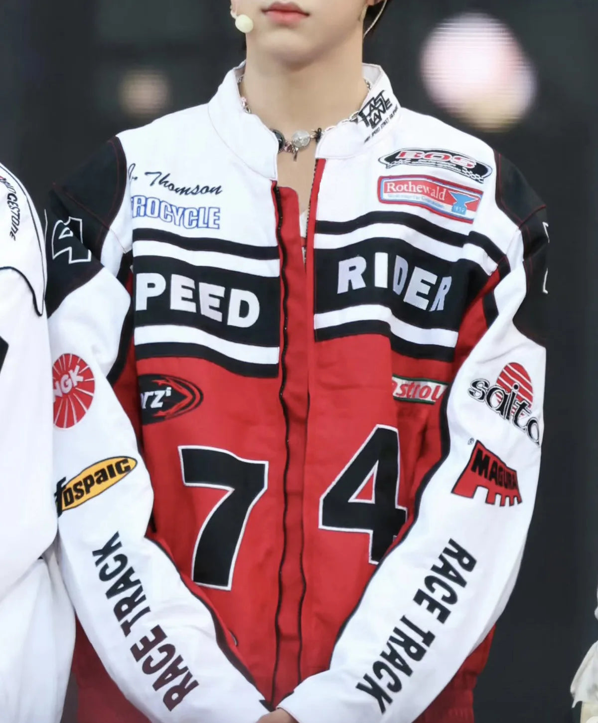 Retro American Racing Jacket Motorcycle Loose Fit Street Style Trendy Outerwear for Men And Women Color Block Baseball Shirt