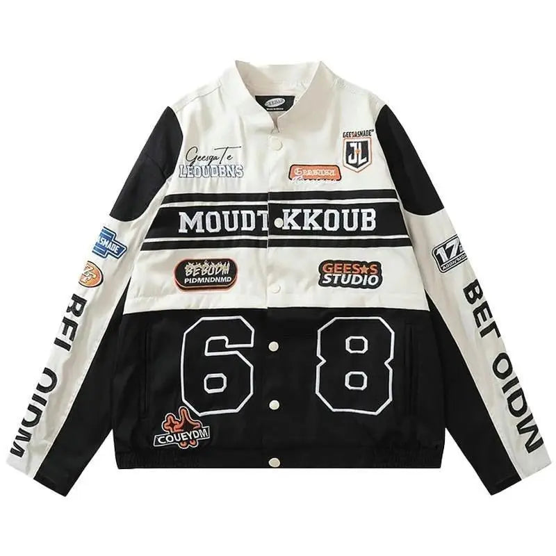 American Vintage Women Varsity Bomber Jacket Autumn Versatile Casual Blazers Harajuku Oversized Fashion Cardigans Varsity Coat