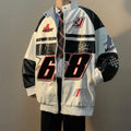Autumn Men's Biker Jacket High Street Fashion Motorcycle Leather Jacket Male Anti-wind New Embroiderey Zipper Jacket Outwear Top