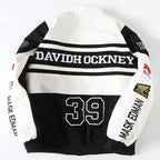 Heavy Industry Embroidery Coat New In Outdoor Stand Collar Racer Motorcycle Luxury Clothing Men Women Racing Biker Jacket