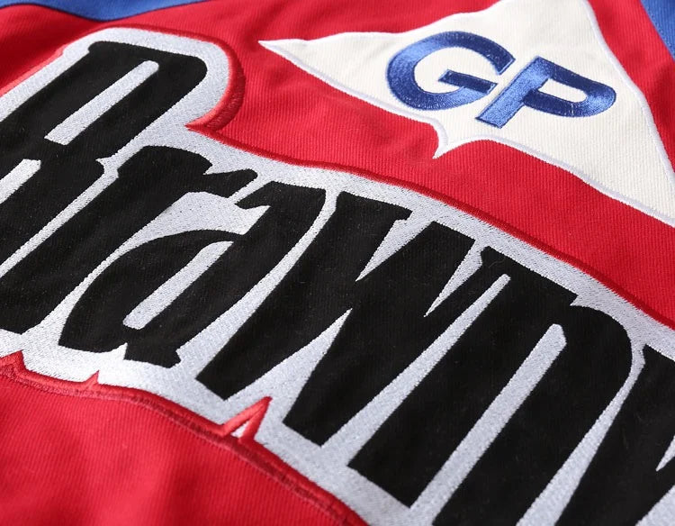 2026 Spring/Autumn American Retro Sports Atmosphere Racing Style Heavy Embroidered Baseball Jacket
