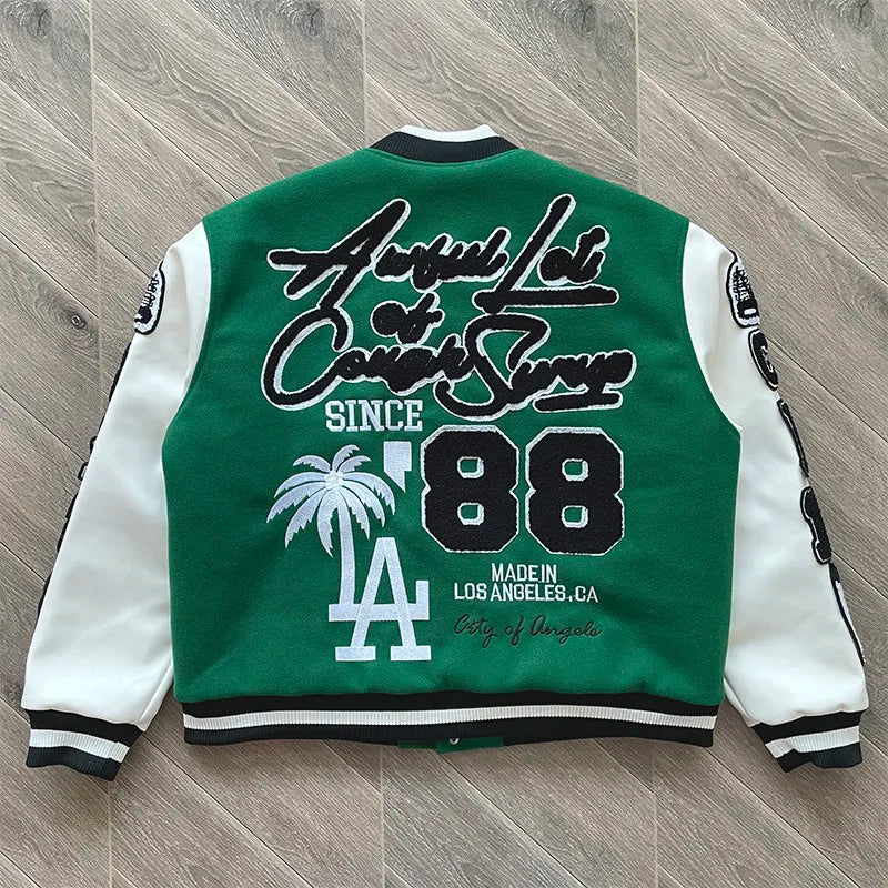 ALOC Heavy Industries Fully Embroidered Baseball Woolen Jacket Jacket ALOC26JK32