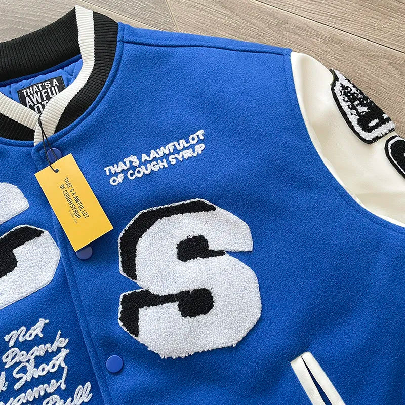 ALOC Heavy Industries Fully Embroidered Baseball Woolen Jacket Jacket ALOC26JK32