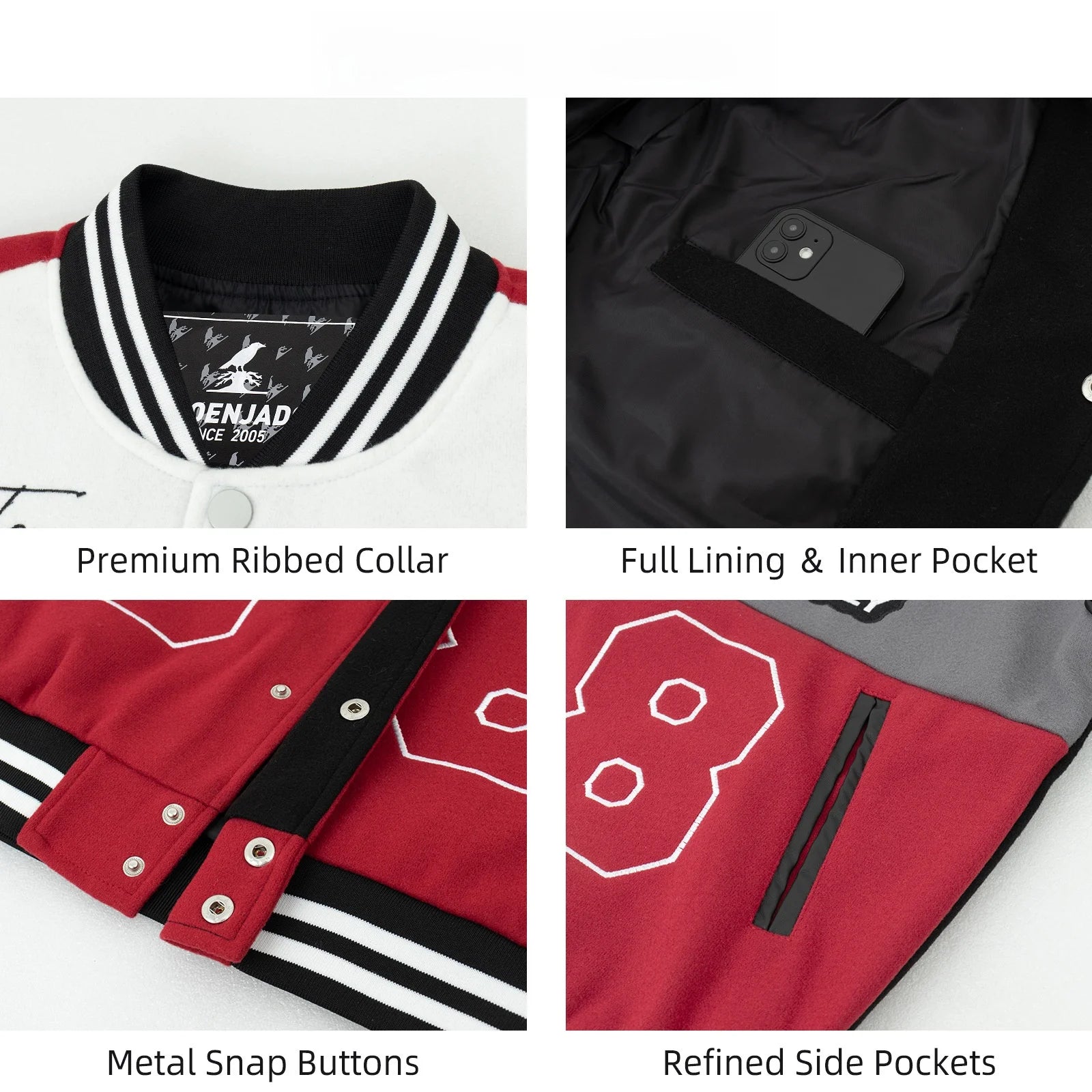 American Retro Racing Jacket Men's Biker Sleeve PU Leather Color Block Workwear Windproof Casual Loose Fit Long Sleeve Coat