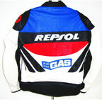 DUHAN Moto GP Motorcycle REPSOL Racing Leather Jacket VS02 Orange Blue M L XL XXL 3XL Good Pu Leahter Made High Quality Top Serv