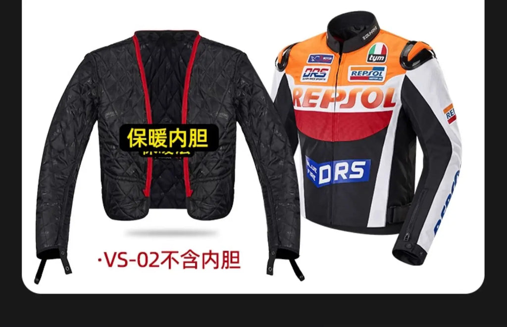 DUHAN Motorcycle Wear Men's And Women's Racing Wear PU Jacket Anti-Fall Off-Road Motorcycle Jacket Four Seasons