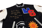 Fall/Winter Saint Michael Fashion Casual Loose Patch Embroidered Flying Baseball Jacket Oversized Jacket for Men and Women
