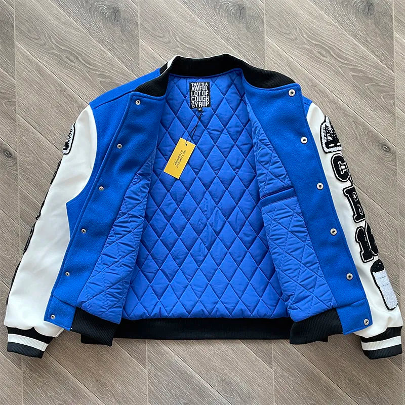 ALOC Heavy Industries Fully Embroidered Baseball Woolen Jacket Jacket ALOC26JK32