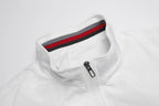 Men's Fashion Jeep Style Bomber Jacket Casual Striped Trim Zipper Up Windbreaker Streetwear Hip Hop Loose Fit Coat for Male