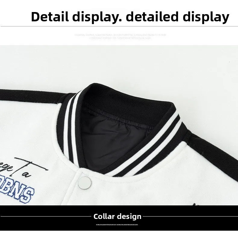 American Retro Racing Jacket Men's Biker Sleeve PU Leather Color Block Workwear Windproof Casual Loose Fit Long Sleeve Coat