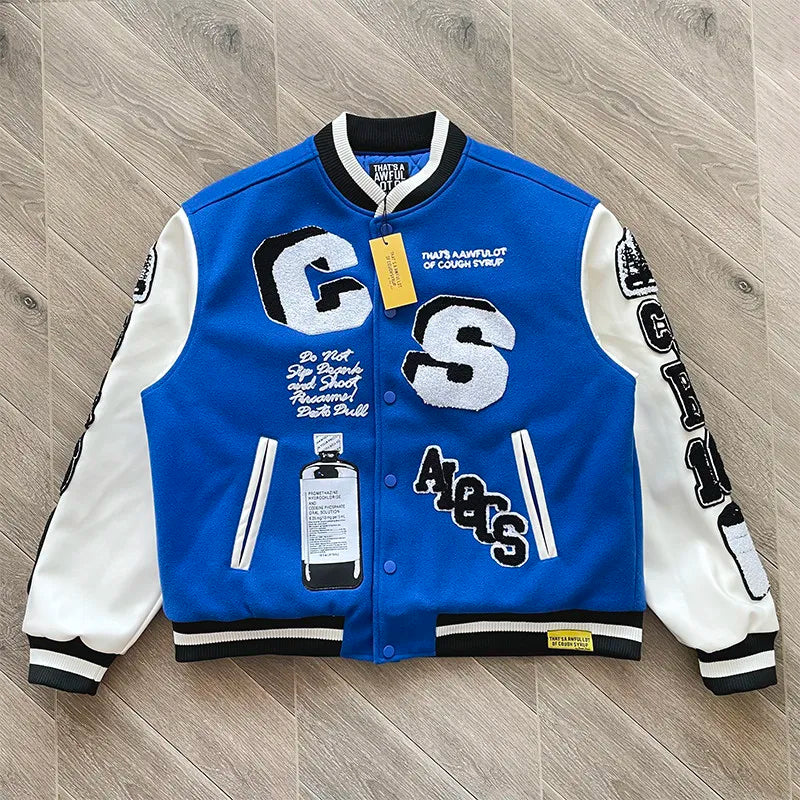ALOC Heavy Industries Fully Embroidered Baseball Woolen Jacket Jacket ALOC26JK32