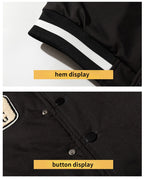 Winter Varsity Jacket Men Women Letter Badge American Baseball Jacket Street Fashion Hip Hop Coat Youth Couple Clothes Blue Red