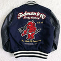 Embroidery Varsity Jacket Men PU Leather Sleeves Oversized Bomber Jackets Women Baseball Coats Streetwear Men Clothing